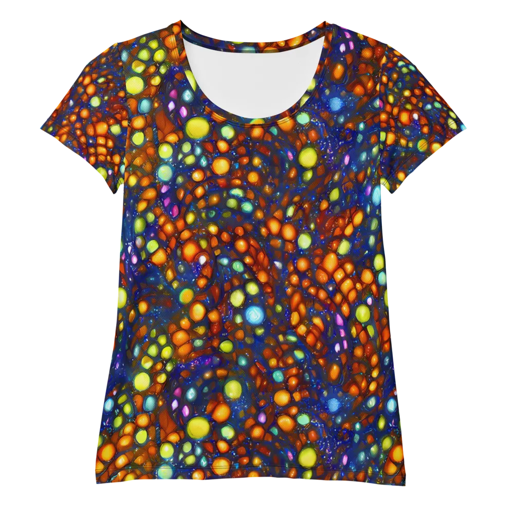 Electric Pebble on Women's Athletic T-Shirt — Front