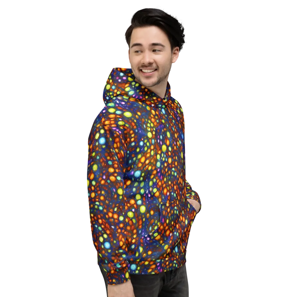 Electric Pebble on Hoodie — Right
