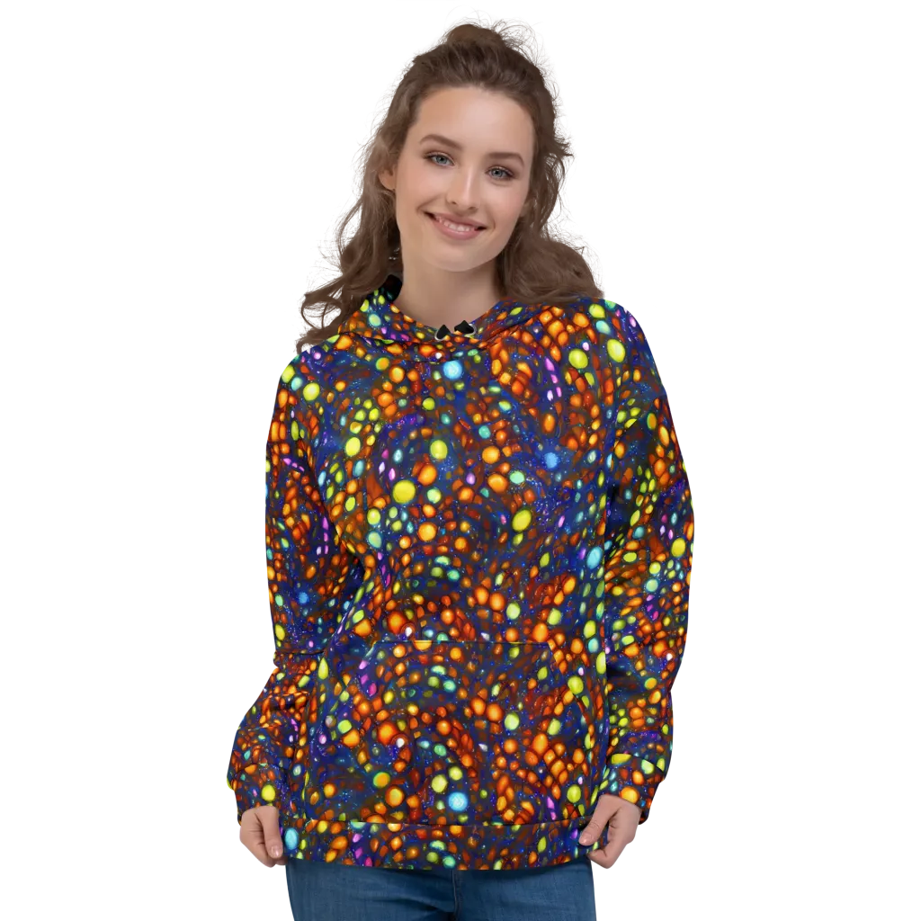 Electric Pebble on Hoodie — Front