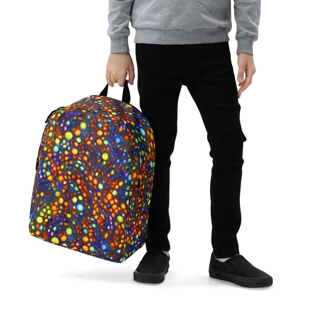 Electric Pebble on Minimalist Backpack — Zoomed-in