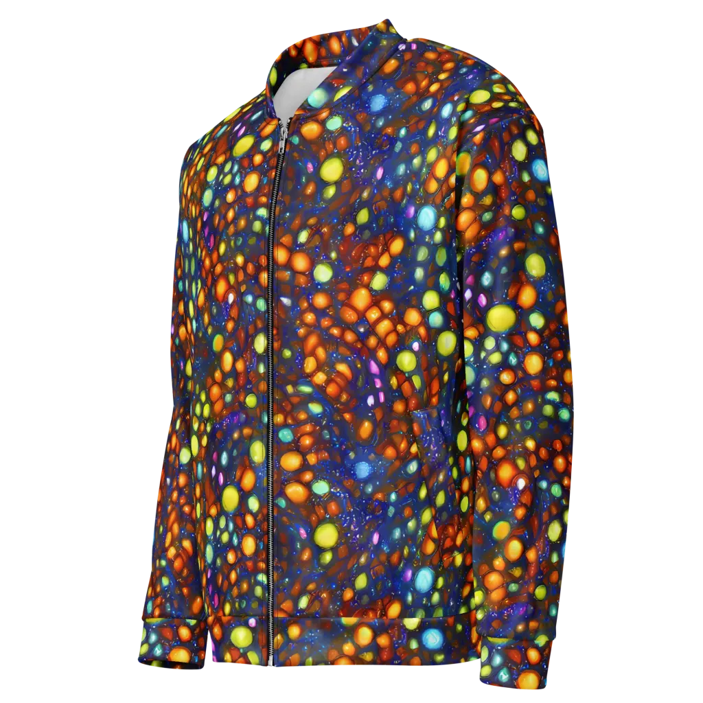 Electric Pebble on Bomber Jacket — Left Front