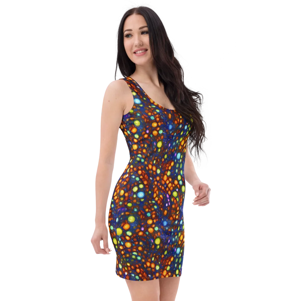 Electric Pebble on Bodycon Dress — Right Front