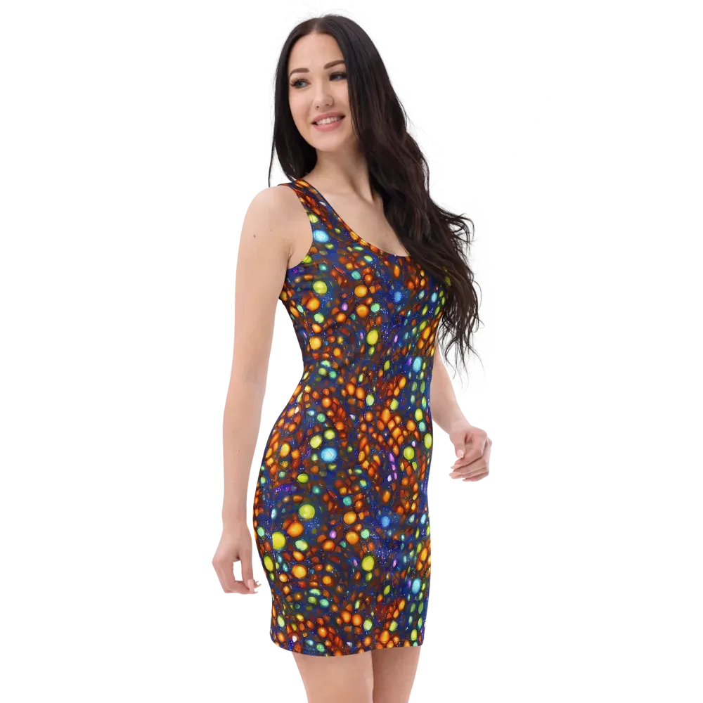 Electric Pebble on Bodycon Dress — Right Front