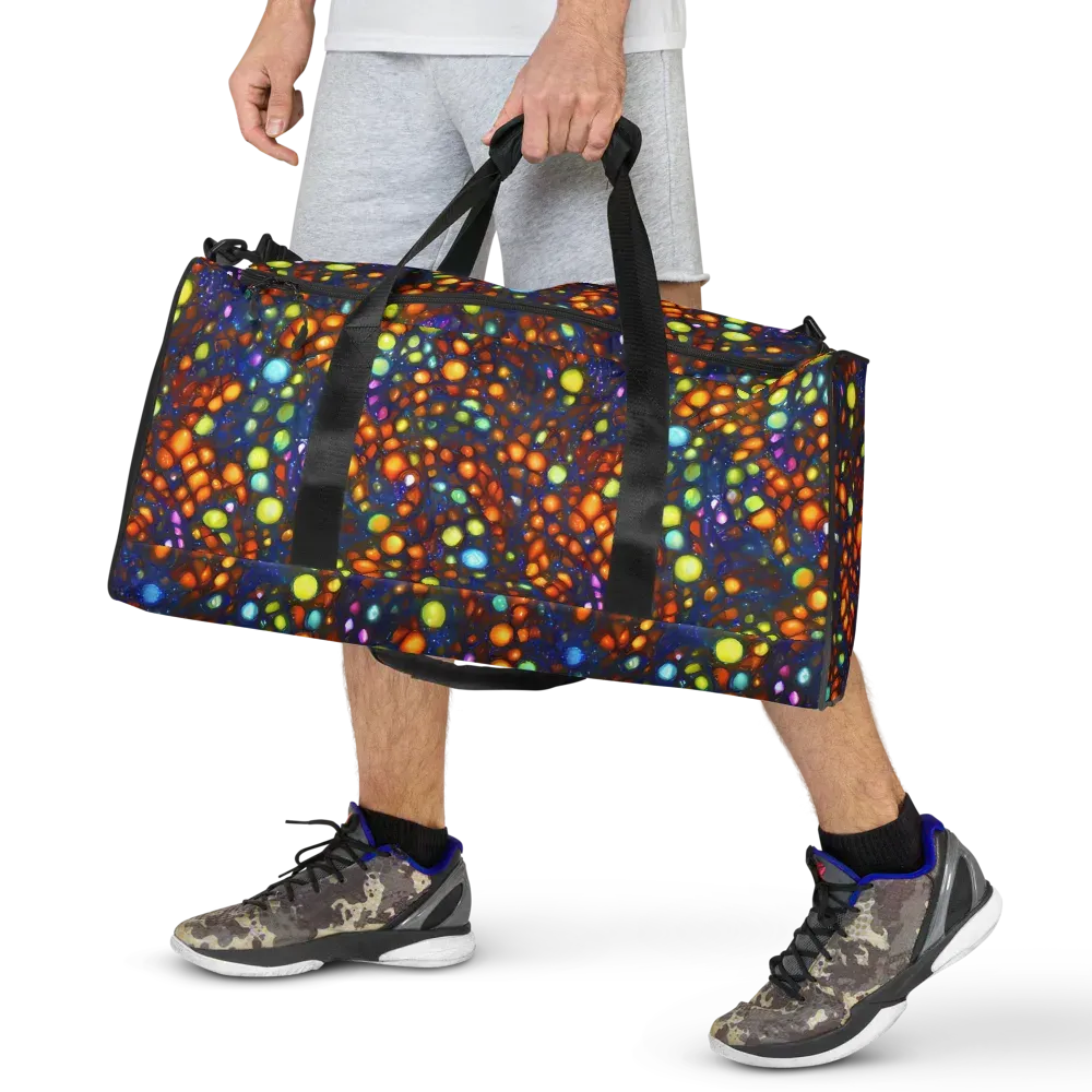 Electric Pebble on Duffle Bag — Front