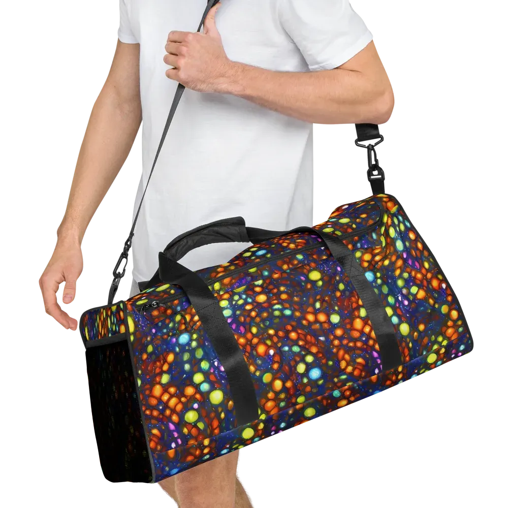 Electric Pebble on Duffle Bag — Right Front