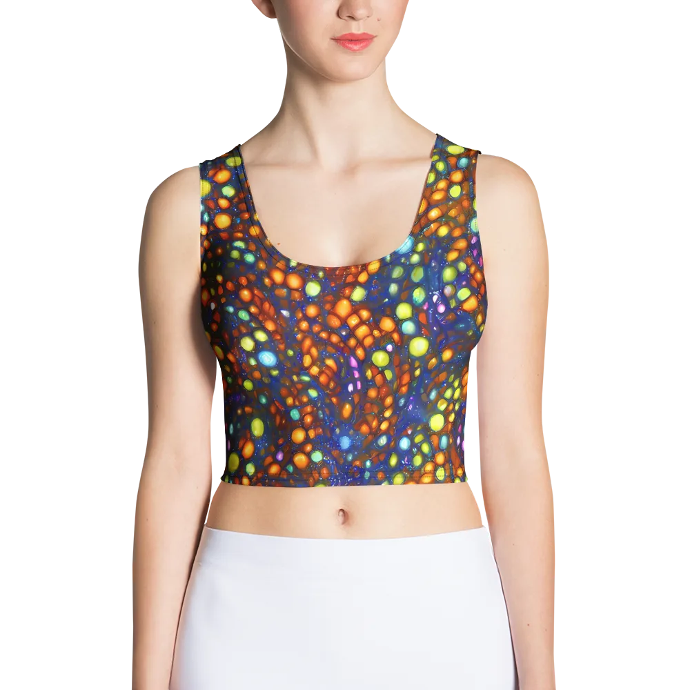 Electric Pebble on Crop Top — Front