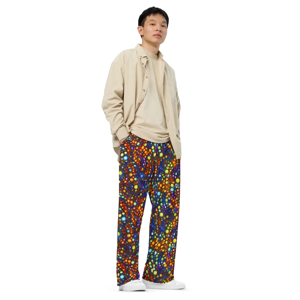 Electric Pebble on Wide-Leg Pants — Right Front