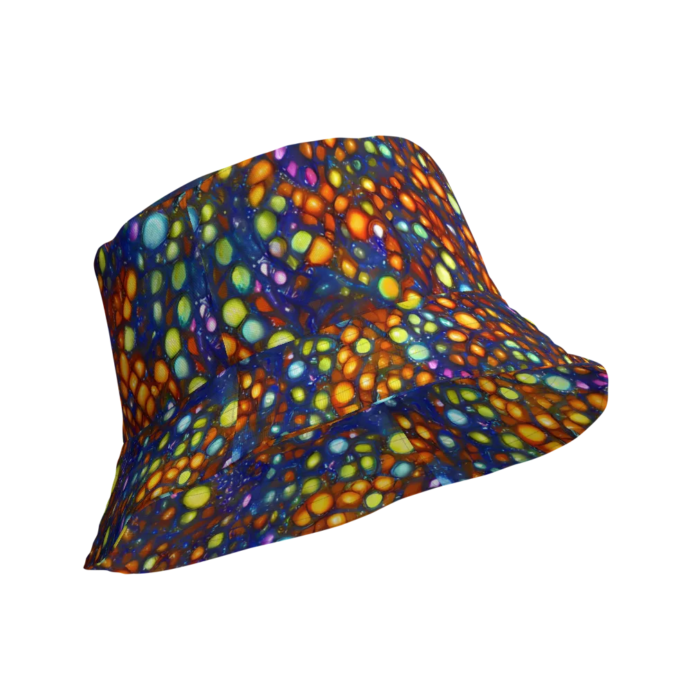 Electric Pebble on Reversible Bucket Hat — Product details Outside
