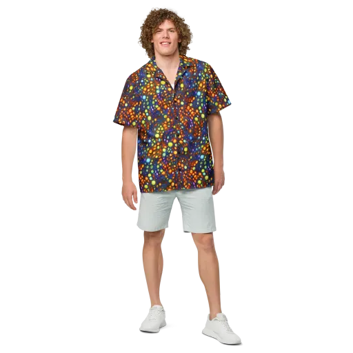 Electric Pebble on a Button Shirt
