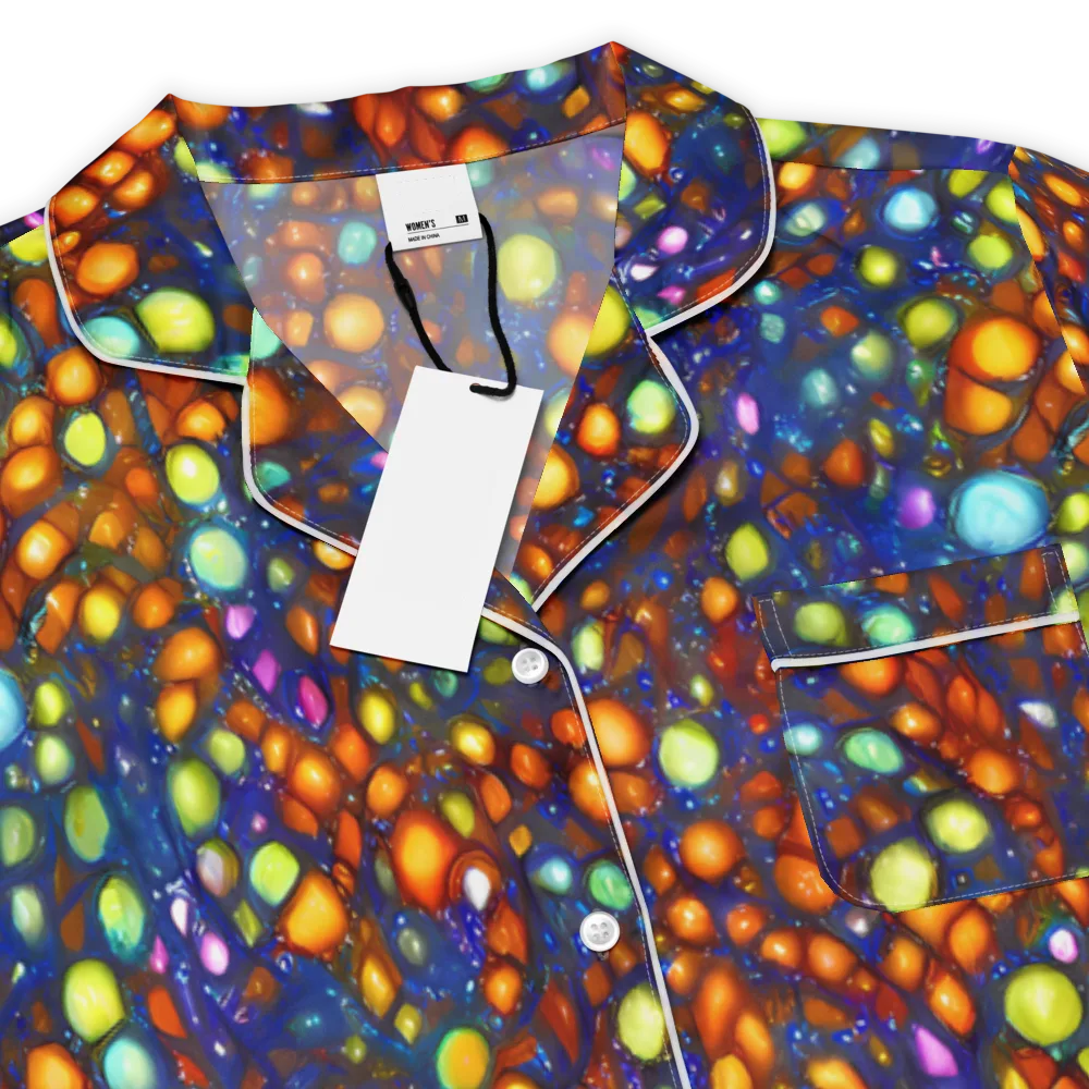 Electric Pebble on Women's Short Sleeve Pajama Top — Product details