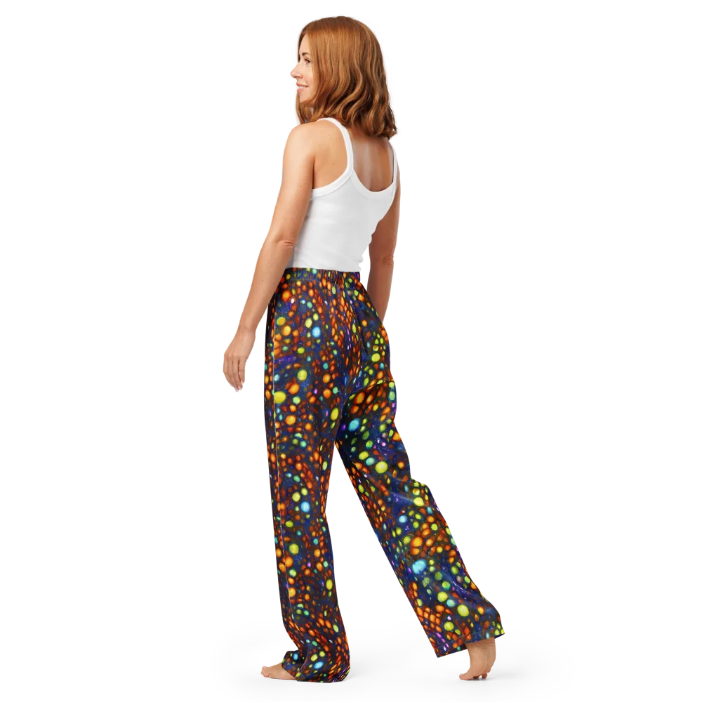 Electric Pebble on Women's Pajama Pants — Back