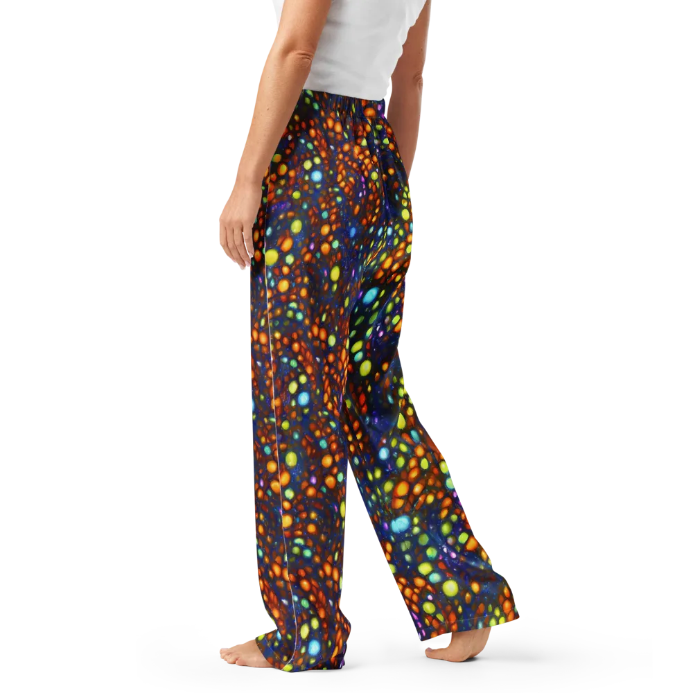 Electric Pebble on Women's Pajama Pants — Left