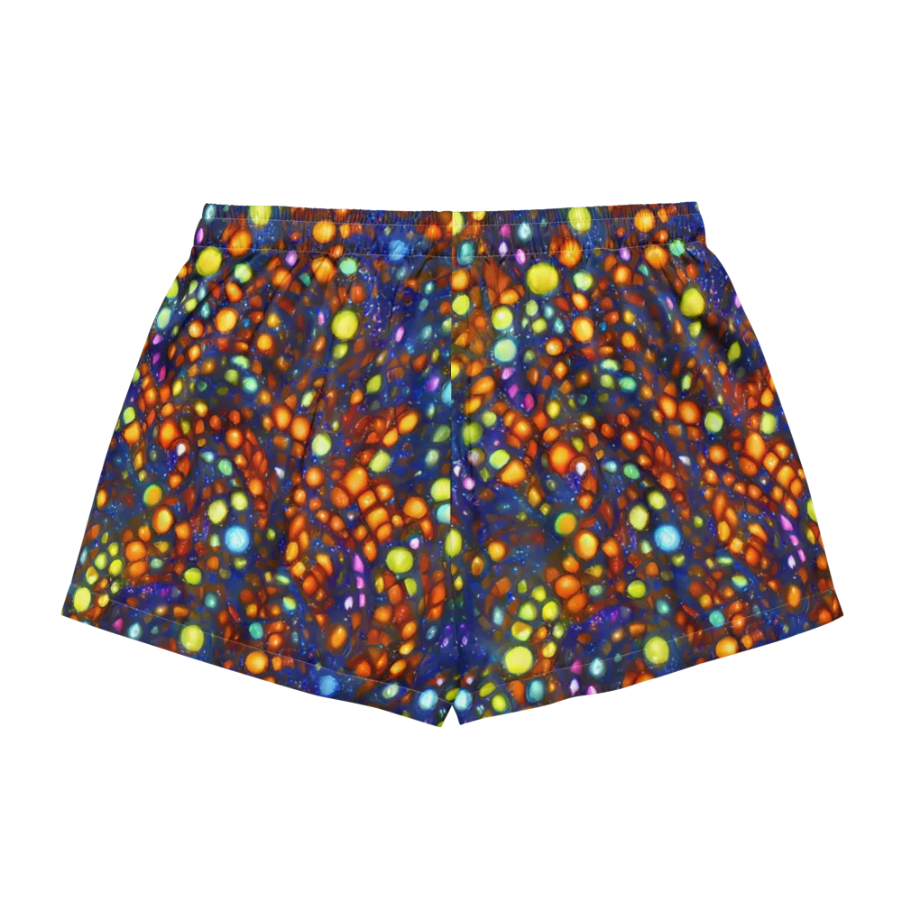 Electric Pebble on Women's Pajama Shorts — Back