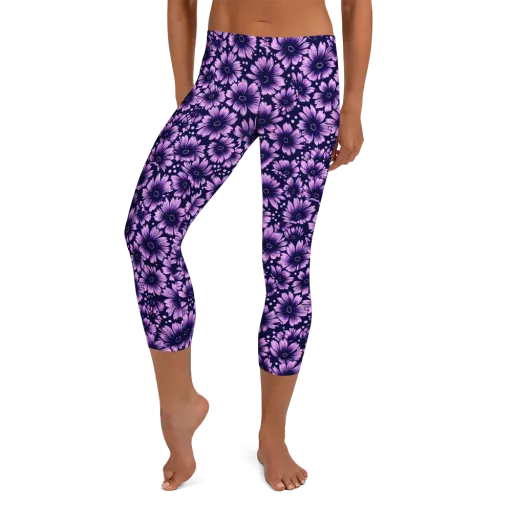 Violet Afterglow on a Capri Leggings