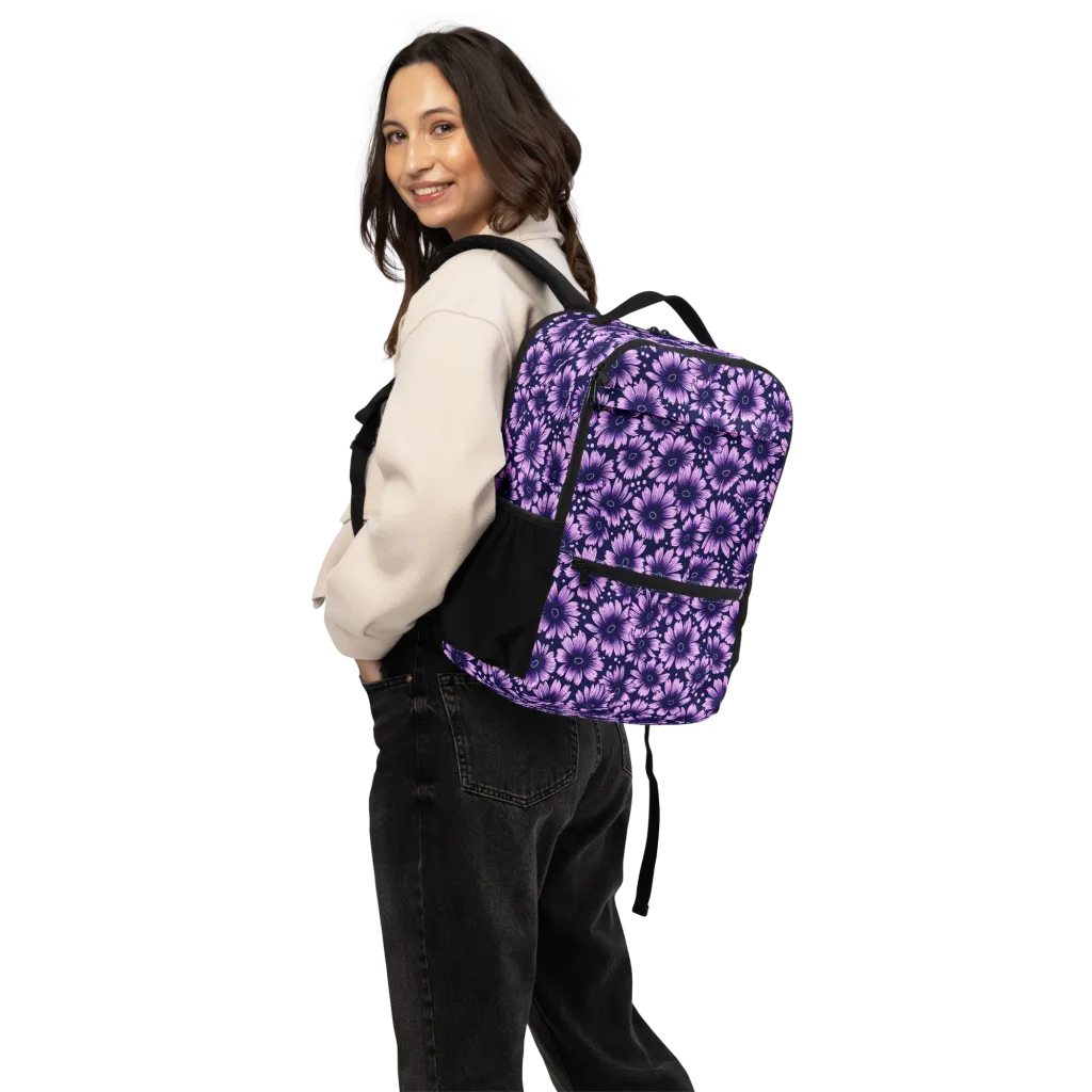 Violet Afterglow on Utility Backpack — Back