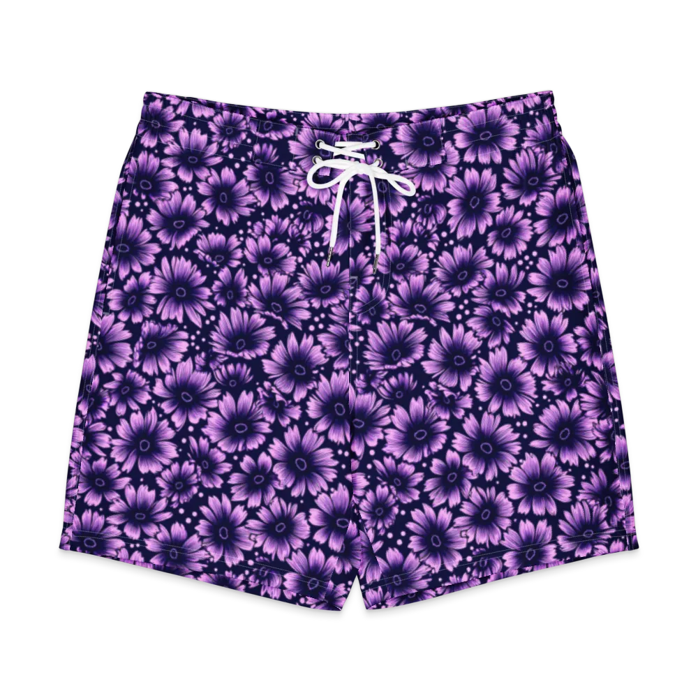Violet Afterglow on Men's Board Shorts — Front