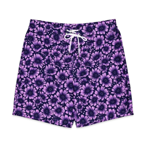 Violet Afterglow on a Men's Board Shorts