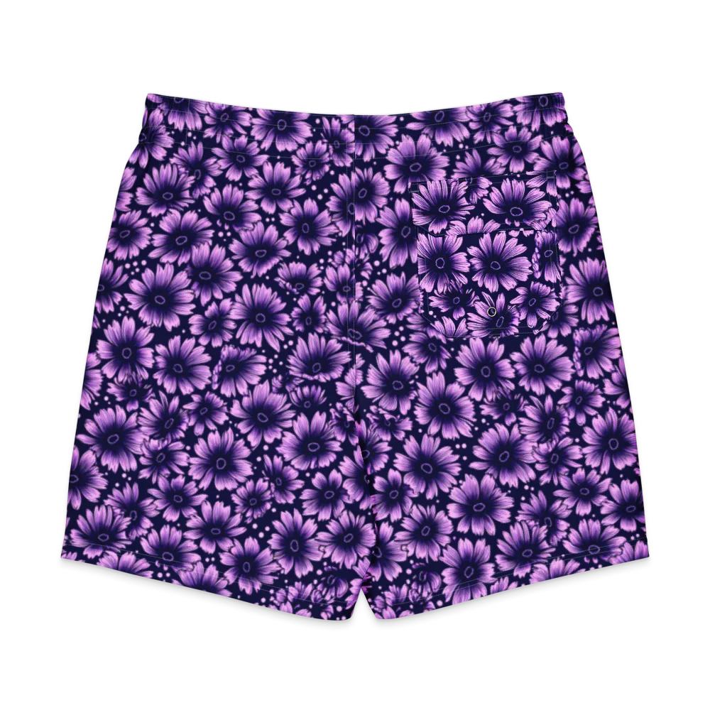 Violet Afterglow on Men's Board Shorts — Back