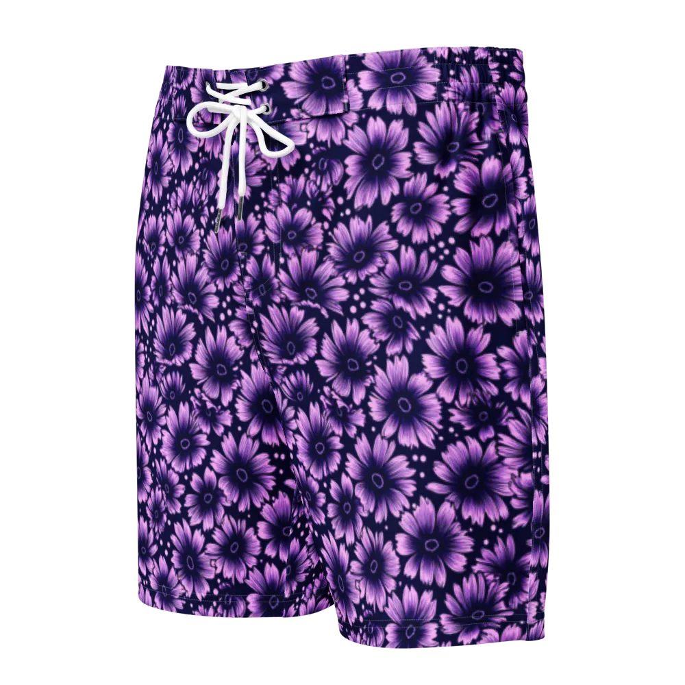 Violet Afterglow on Men's Board Shorts — Front