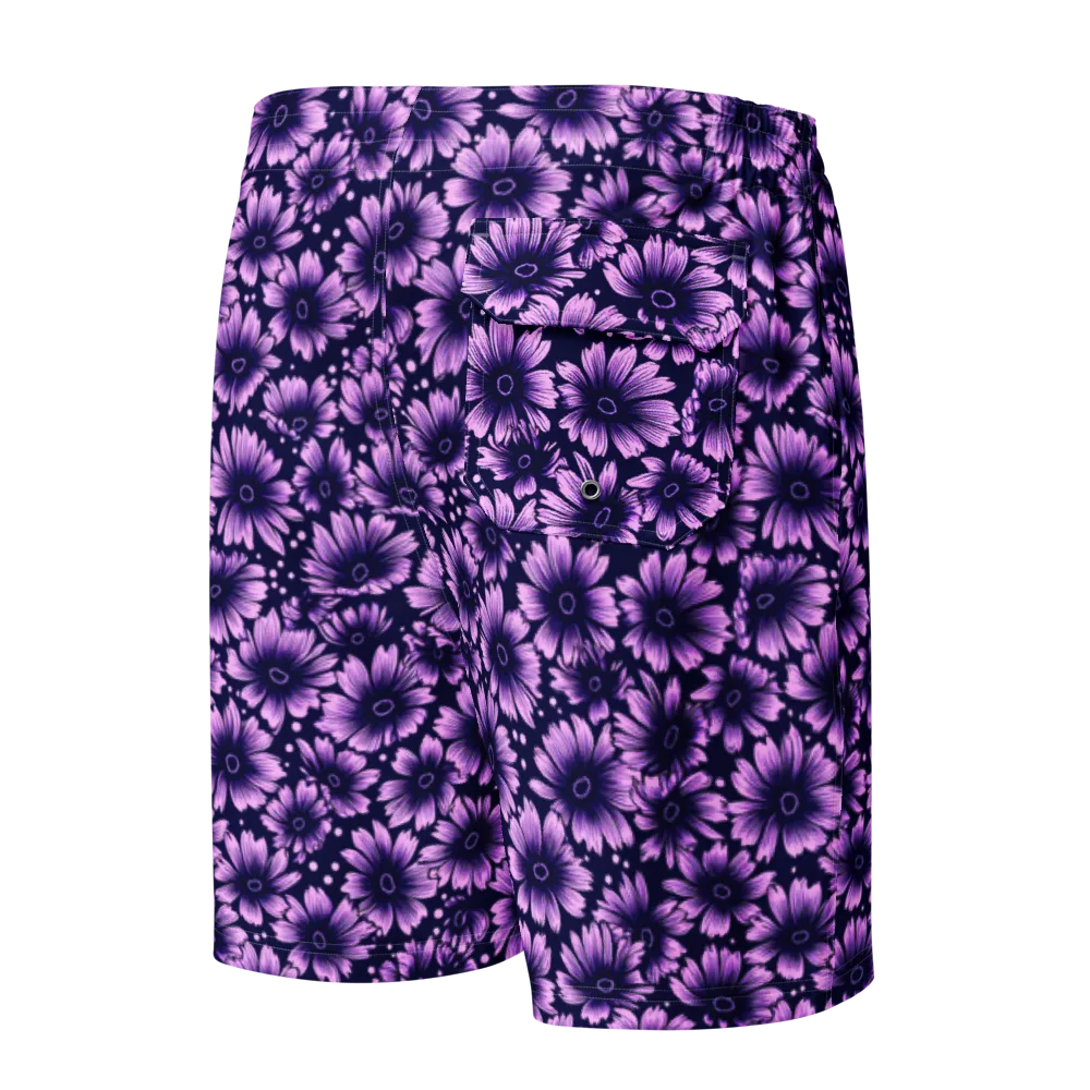 Violet Afterglow on Men's Board Shorts — Back