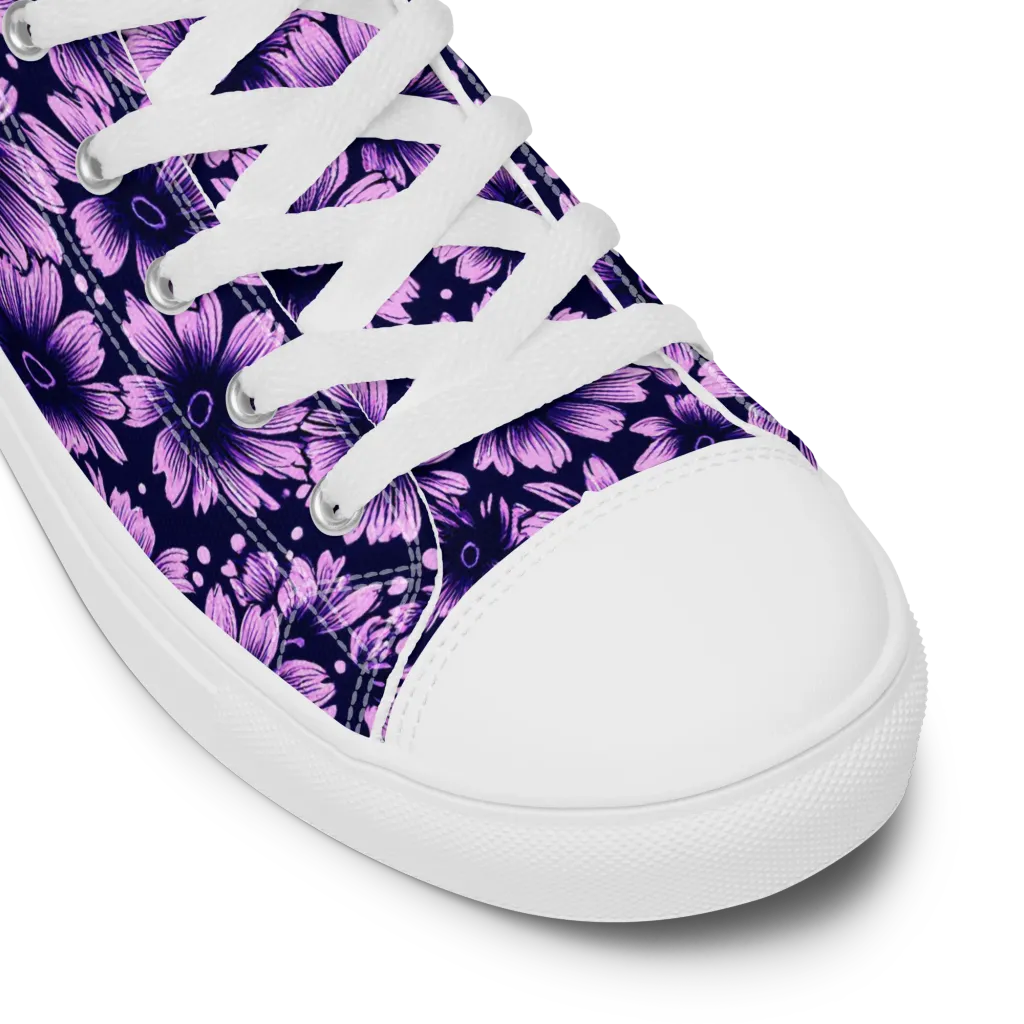 Violet Afterglow on Women's High Top Canvas Shoes — Product details
