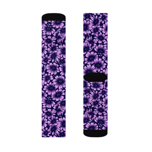 Violet Afterglow on a Socks