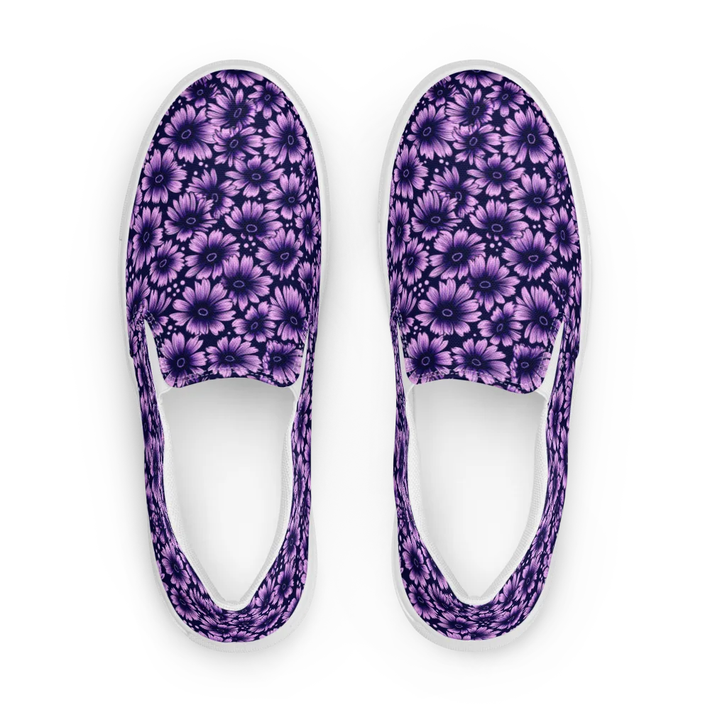 Violet Afterglow on Women's Slip-On Canvas Shoes — Front