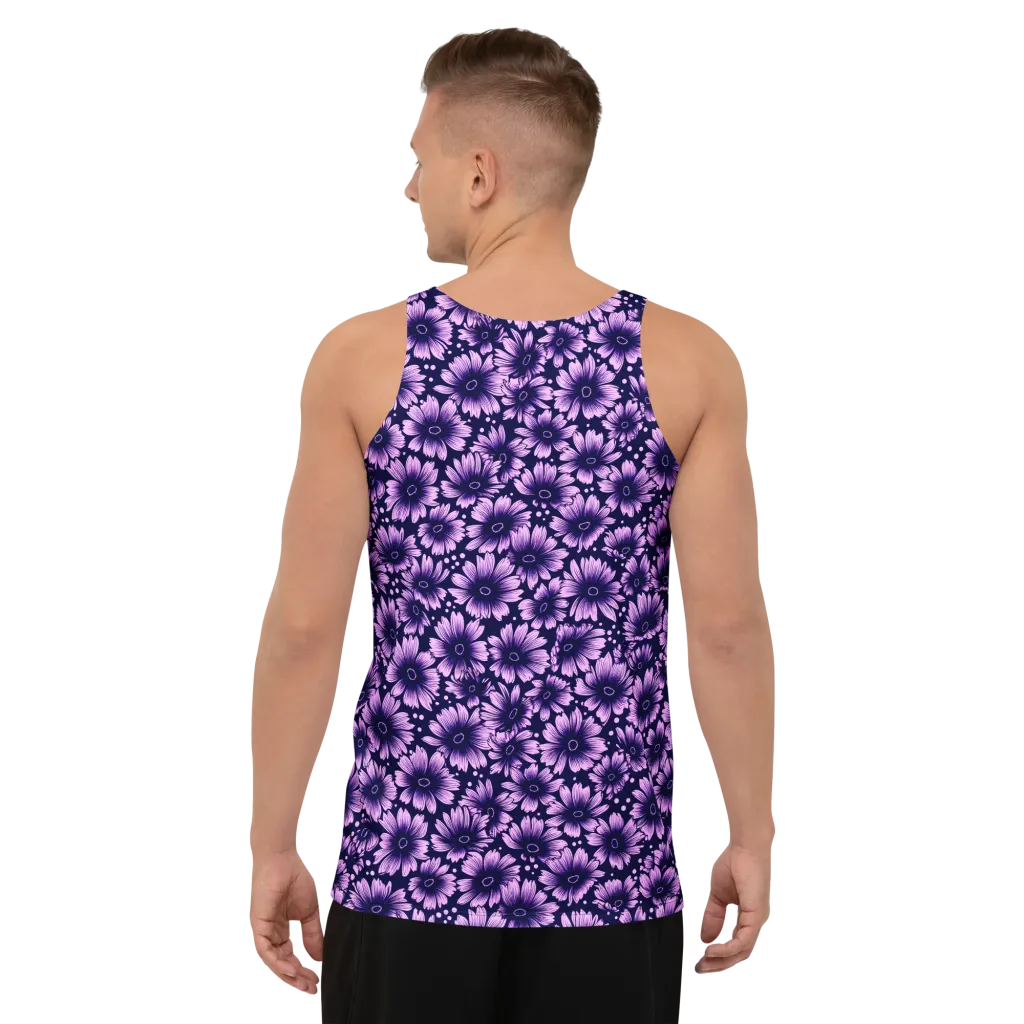 Violet Afterglow on Men's Tank Top — Back