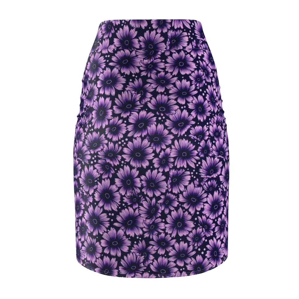 Violet Afterglow on Pencil Skirt — Back