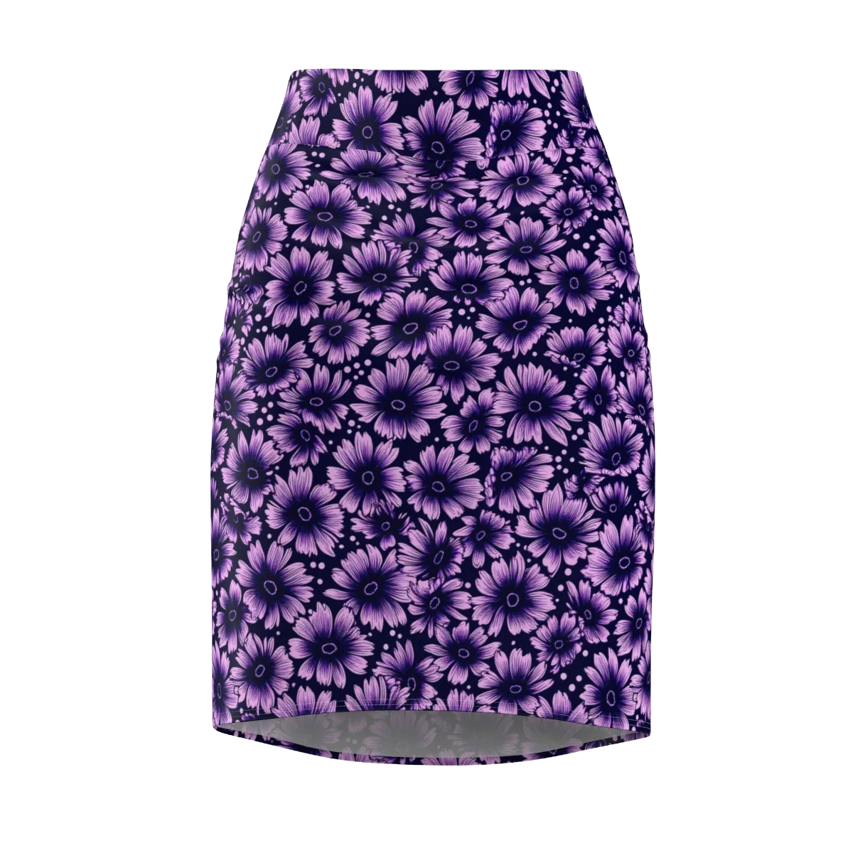 Violet Afterglow on Pencil Skirt — Front