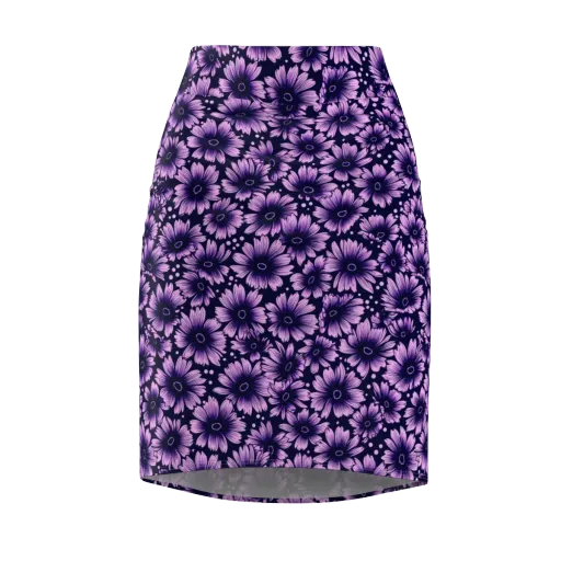 Violet Afterglow on a Pencil Skirt