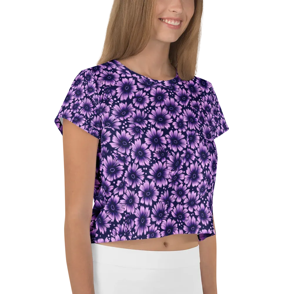 Violet Afterglow on Crop Tee — Right