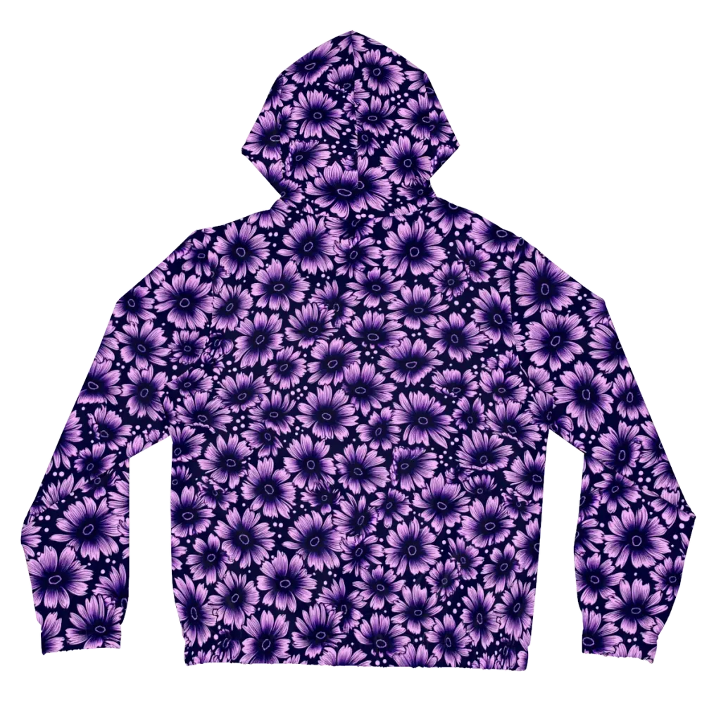 Violet Afterglow on Women's Full-Zip Hoodie — Back