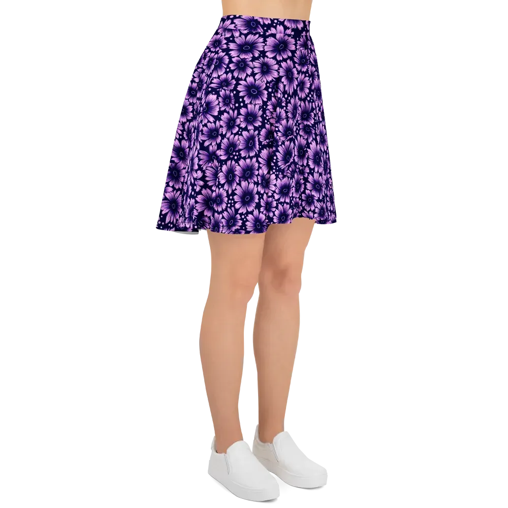 Violet Afterglow on Skater Skirt — Right