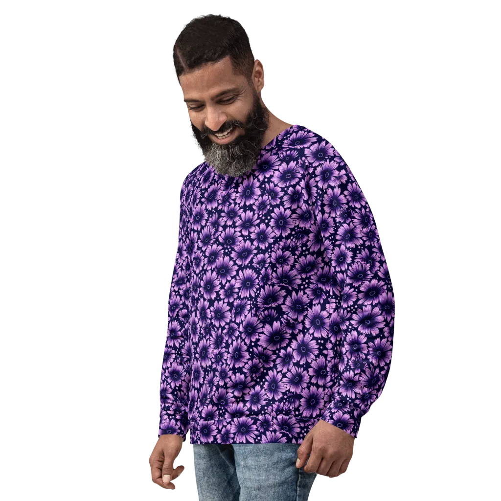 Violet Afterglow on Sweatshirt — Left Front