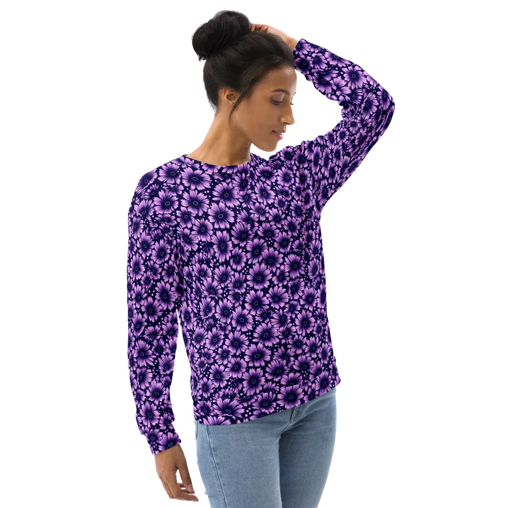 Violet Afterglow on Sweatshirt — Right Front