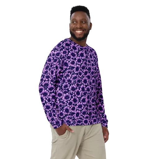 Violet Afterglow on a Sweatshirt
