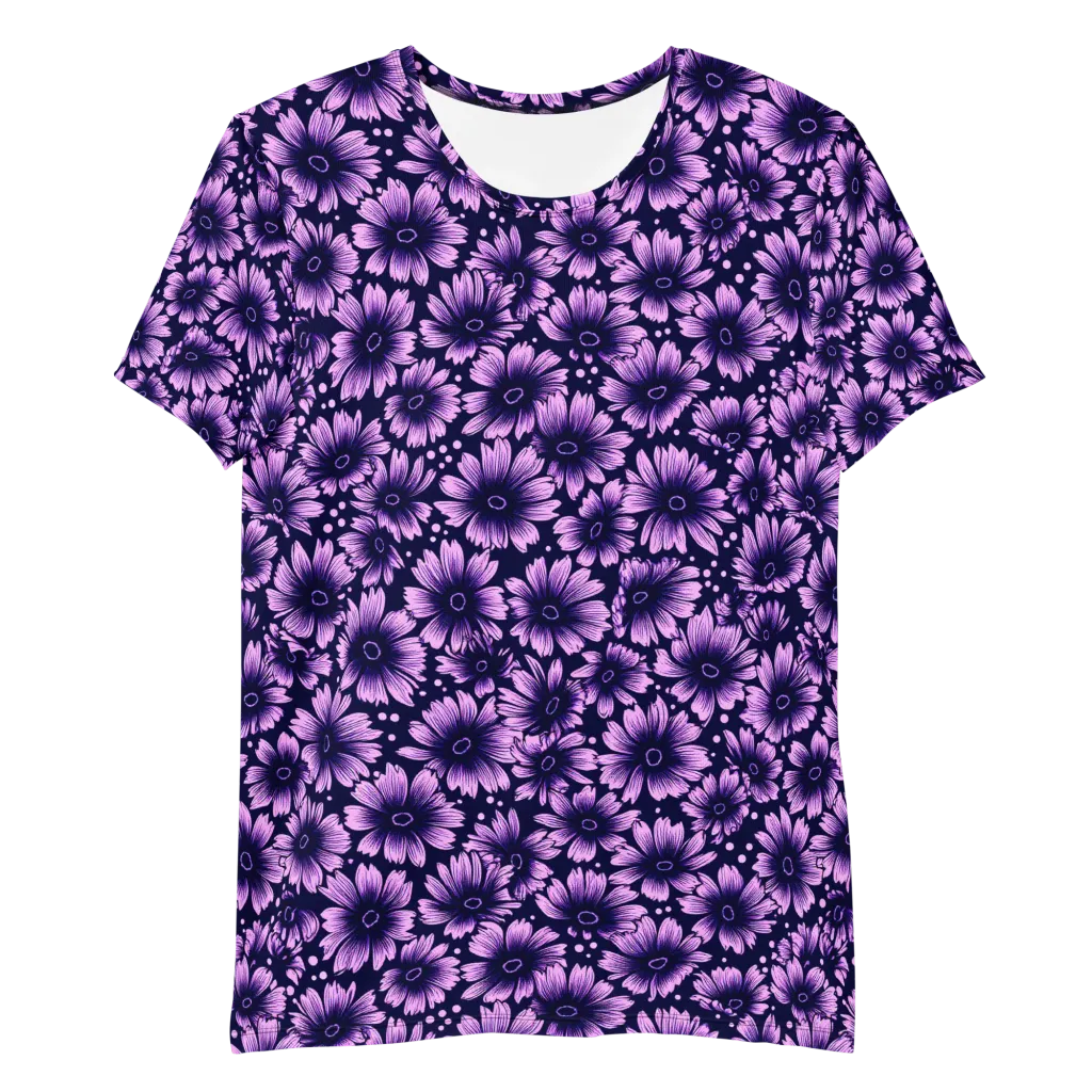 Violet Afterglow on Men's Athletic T-Shirt — Front