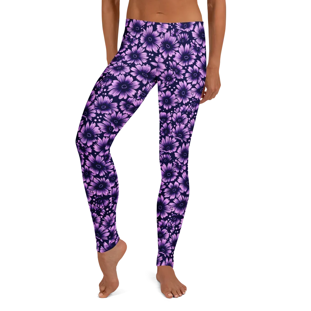 Violet Afterglow on Leggings — Front