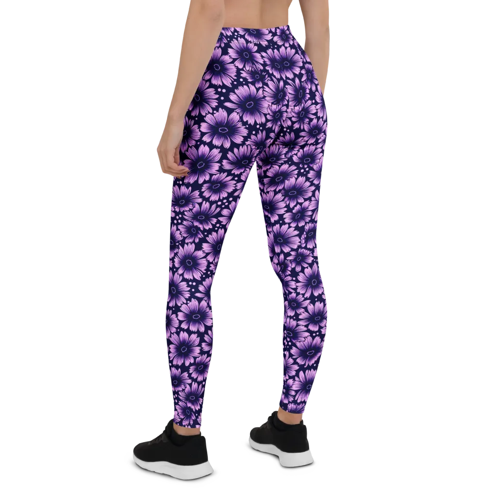 Violet Afterglow on Leggings — Back