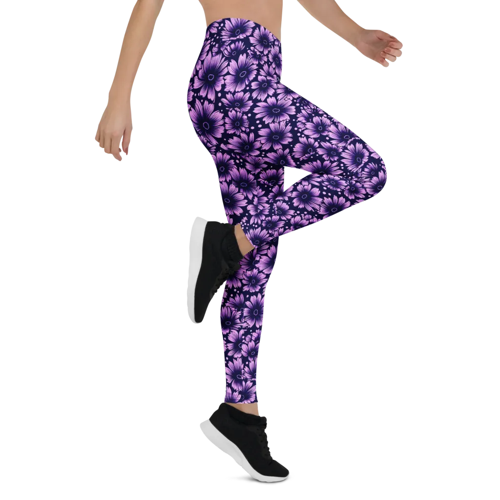 Violet Afterglow on Leggings — Right