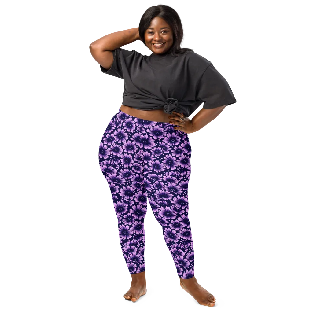 Violet Afterglow on Leggings — Front