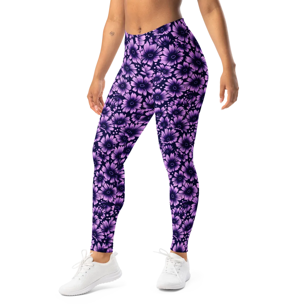Violet Afterglow on Leggings — Left Front