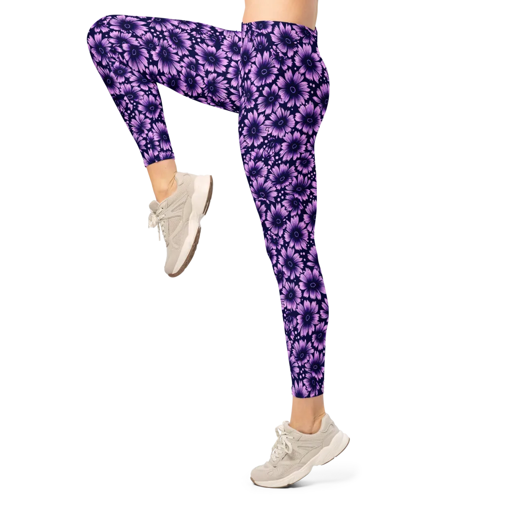 Violet Afterglow on Leggings — Left