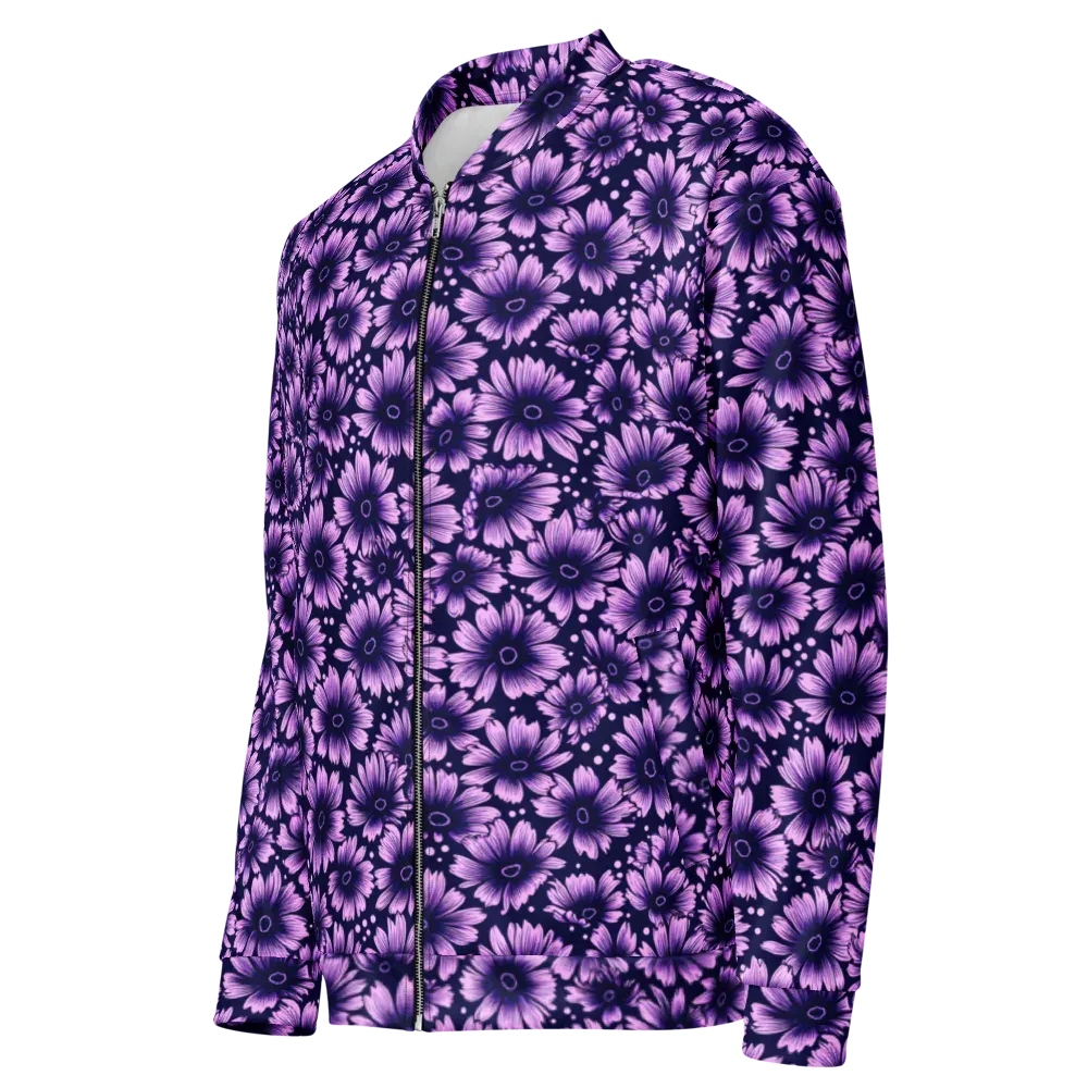 Violet Afterglow on Bomber Jacket — Left Front
