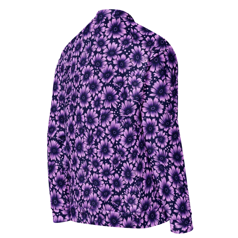 Violet Afterglow on Bomber Jacket — Right Back
