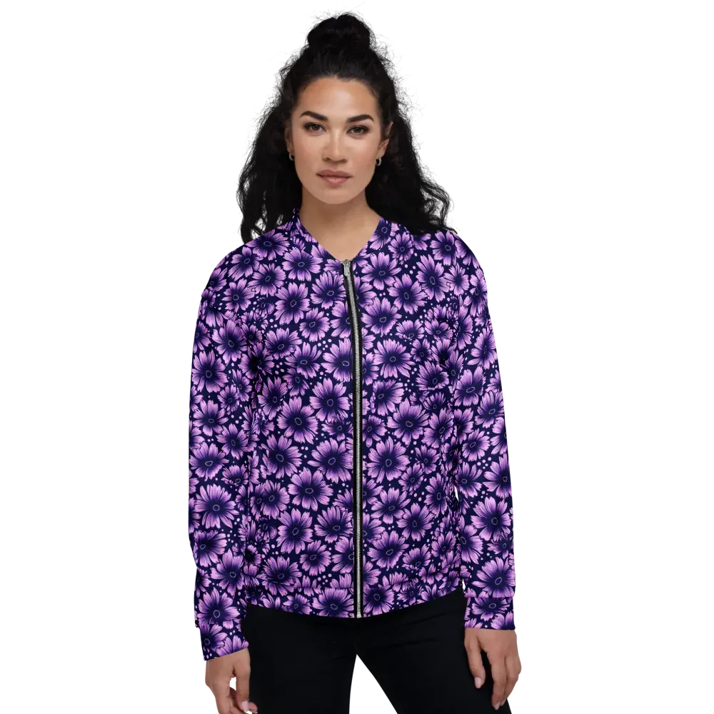 Violet Afterglow on Bomber Jacket — Front