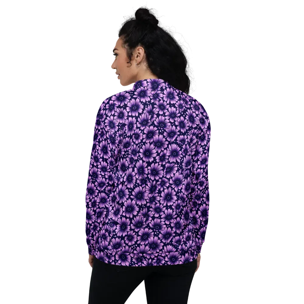 Violet Afterglow on Bomber Jacket — Back