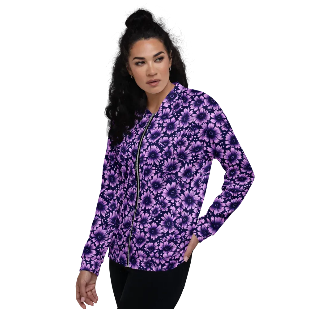 Violet Afterglow on Bomber Jacket — Left