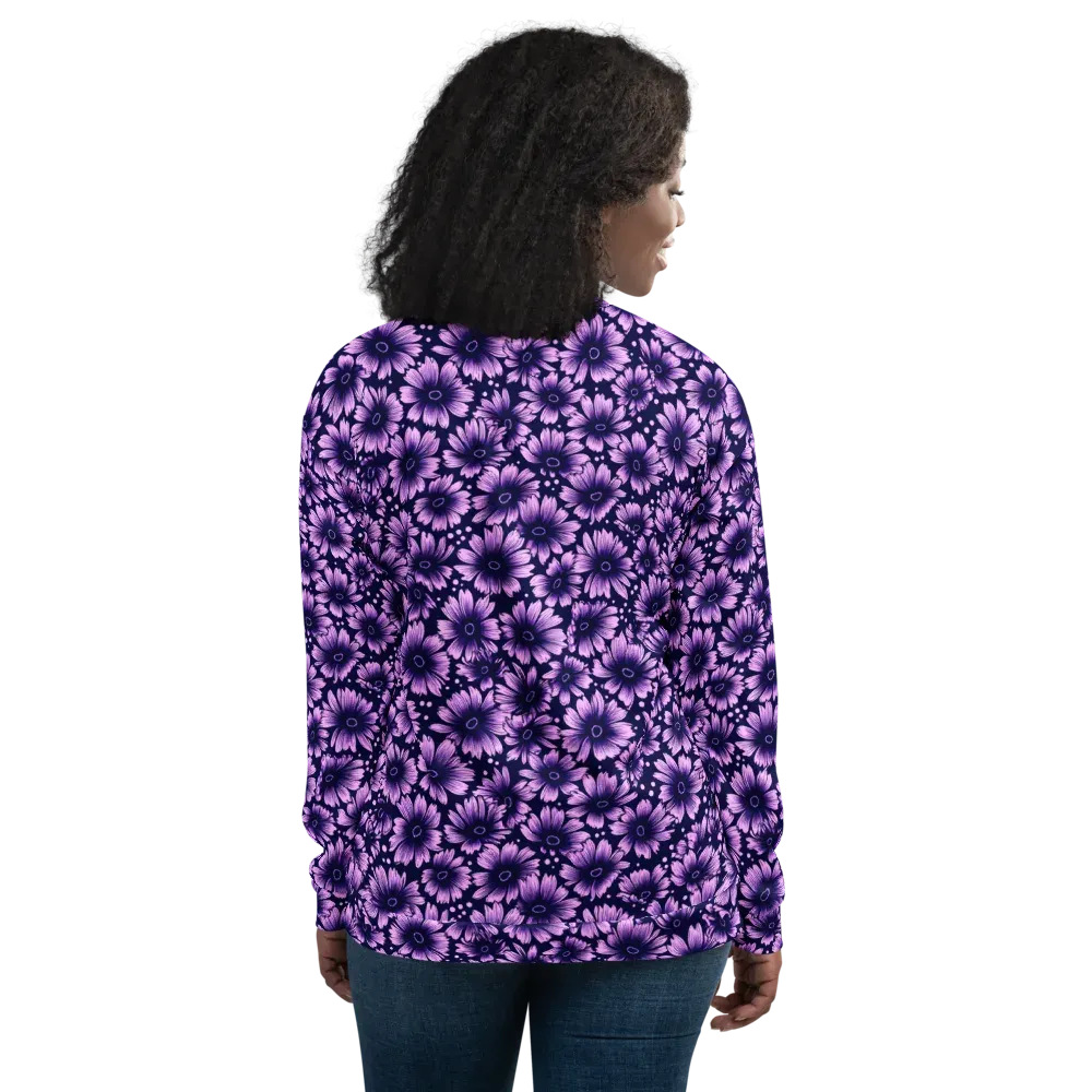 Violet Afterglow on Bomber Jacket — Back